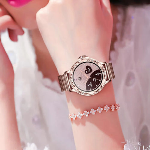 2023 New Smart Watch Women Fashionable Smartwatch Fitness Sports Watch With BT Call Blood Pressure Oxygen Ladies Wristwatch CF12