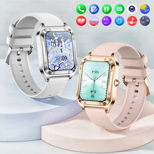 2024 New For Huawei Xiaomi GPS Smart Watch Women 360*360 AMOLED HD Screen Heart Rate Bluetooth Call IP68 Waterproof Smartwatches